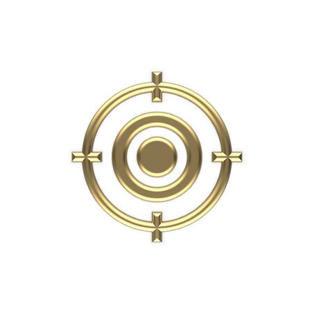 3d image of the money icon gold 14の写真素材