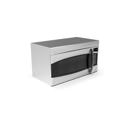 3D image of color microwave oven steel 01の写真素材
