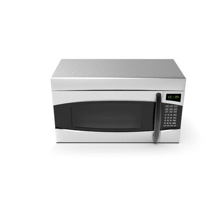 3D image of color microwave oven steel 04の写真素材