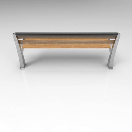 3d render image of a Lily bench aluminum 07の写真素材