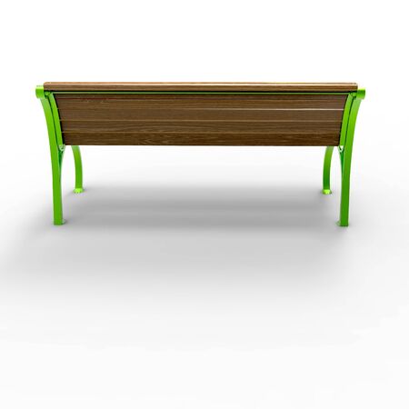 3d render image of aluminum bench Quarter 09の写真素材