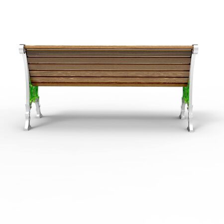 3d render image of aluminum bench Openwork 06の写真素材