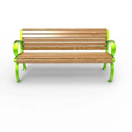3d render image of aluminum bench Quarter 05の写真素材