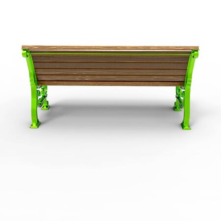 3d render image of aluminum bench Petersburg 08の写真素材