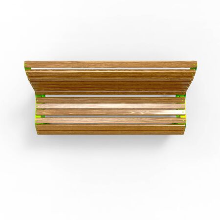 3d render image of aluminum bench Petersburg 03の写真素材