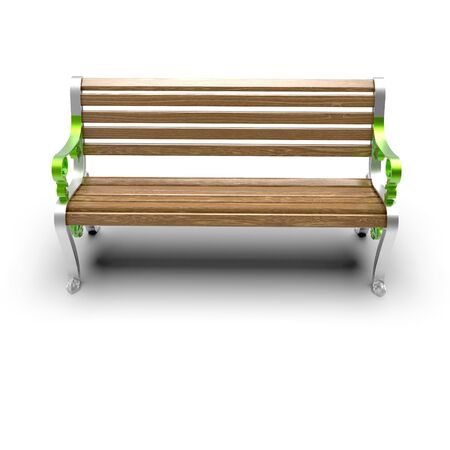 3d render image of aluminum bench Hephaestus 06の写真素材