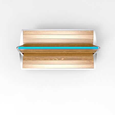 3d render image of Lily bench aluminum double 03の写真素材