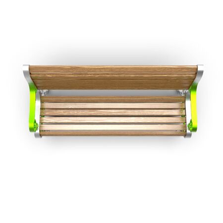 3d render image of aluminum bench Hephaestus 05の写真素材