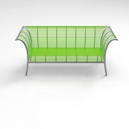 3d image Garden benchの写真素材
