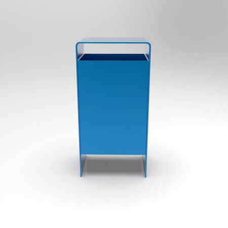 3d image of Metal rectangular streetの写真素材