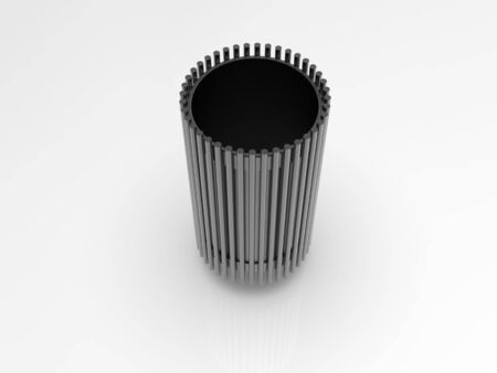 3d image of Urn with the tube radiusの写真素材