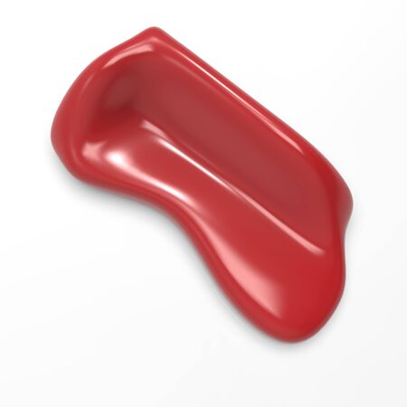 3d image of Bench Red corner inflated sofa v4の写真素材