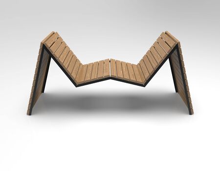 3d image of Bench Colwyn Bay Three v3の写真素材