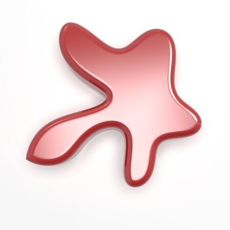 3d image of Bench Red sofa starfishの写真素材