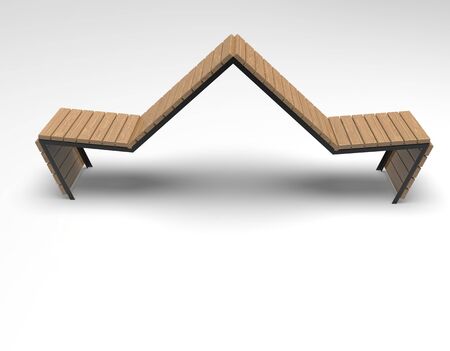 3d image of Bench Colwyn Bay One v3の写真素材