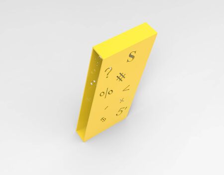 3d image of Box with iconsの写真素材