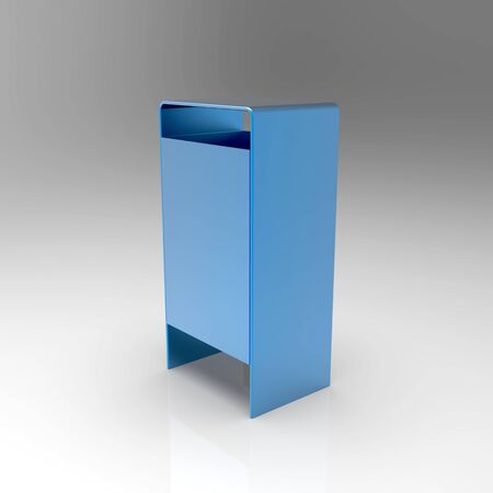 3d image of Metal rectangular streetの写真素材