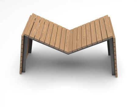 3d image of Bench Colwyn Bay Six v3の写真素材