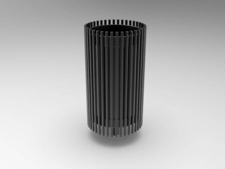 3d image of Urn with the tube radiusの写真素材