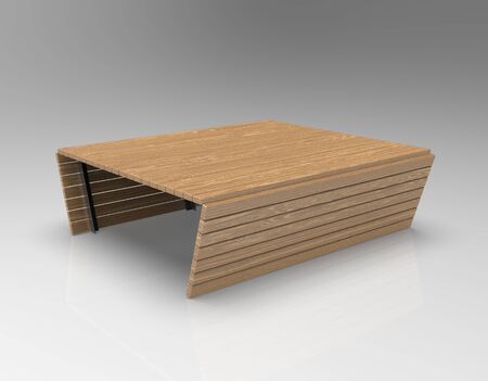 3d image of Bench Colwyn Bay Seven v1の写真素材