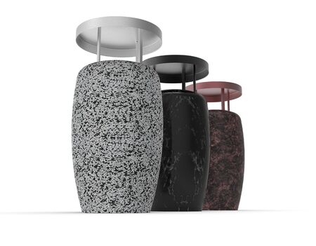 3d image of Urn around with coverの写真素材