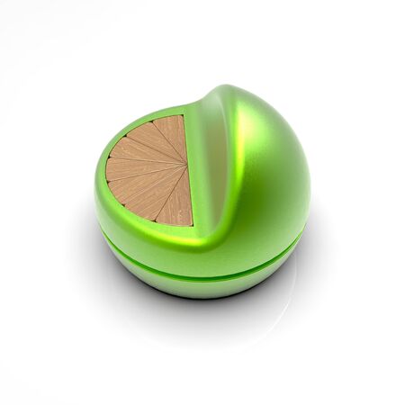 3d image of Small bench truncated ballの写真素材