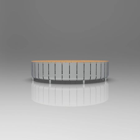 3d image of Modular bench Proteusの写真素材