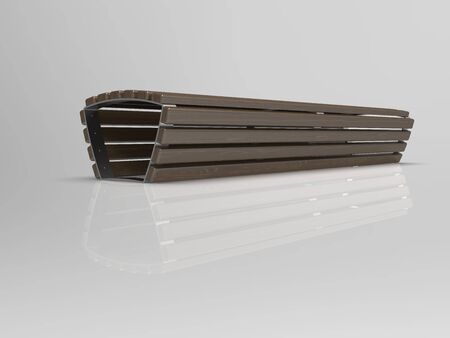 3d image of Bench Campus Big Lineの写真素材