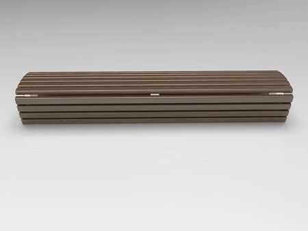 3D render of park and urban benches on a light background. Use these photos in your advertising campaigns to attract a lot of interest.の写真素材