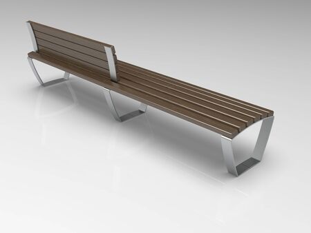 3D render of park and urban benches on a light background. Use these photos in your advertising campaigns to attract a lot of interest.の写真素材
