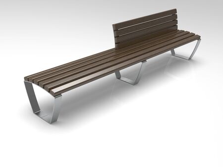 3D render of park and urban benches on a light background. Use these photos in your advertising campaigns to attract a lot of interest.の写真素材