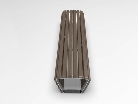 3d image of Bench Campus Big Lineの写真素材