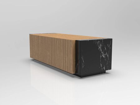 3d image of The bench is rectangular with recesses 00006.jpgの写真素材