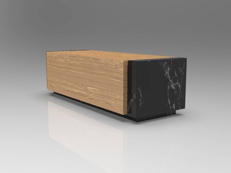 3d image of The bench is rectangular with recesses 2 00006.jpgの写真素材