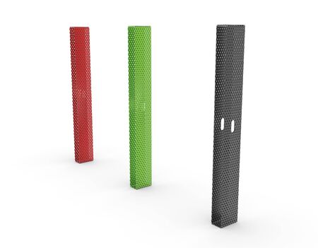 3d image of Bicycle Parking a column with a slot 00001.jpgの写真素材