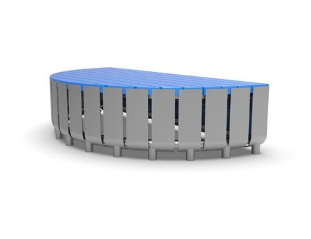 3d image of Modular bench Proteus half 00003.jpgの写真素材