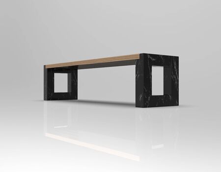 3d image of Park bench arena 00003.jpgの写真素材