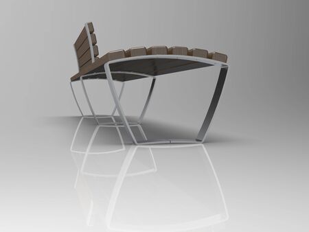 3d image of Bench Campus Line BR 00003.jpgの写真素材