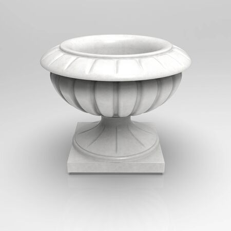 3d image of flower pot Graal concreteの写真素材