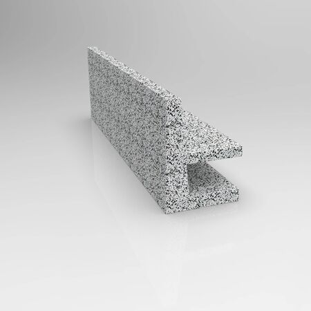 3d image of marble bench Unfinished Fourの写真素材
