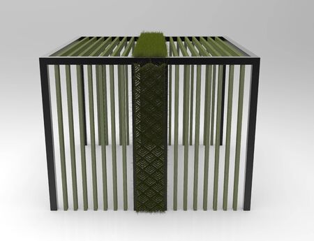 3d image of Wedding rotunda with grassの写真素材