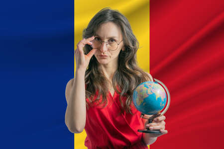 Teachers Day in Romania. Education Day in Romania. Celebrating International Teachers' Dayの写真素材