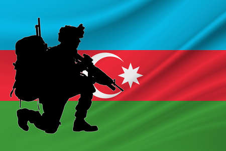 Independence Day Azerbaijan. Military of Azerbaijan. Day of Remembrance of the Fallen Soldiers Azerbaijan.の写真素材