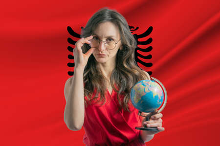 Teachers Day in Albania. Education Day in Albania. Celebrating International Teachers' Day.の写真素材