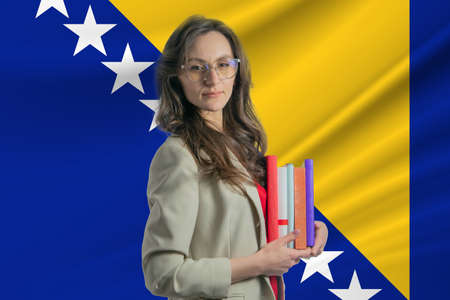 Librarian Day in Bosnia and Herzegovina. Book day in Bosnia and Herzegovina. Celebrating International Librarian Day.の写真素材