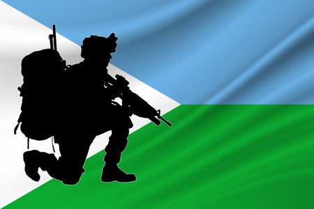 Independence Day Djibouti. Military of Djibouti. Day of Remembrance of the Fallen Soldiers Djibouti.の写真素材