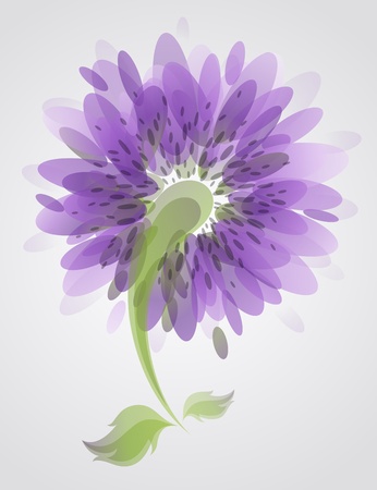 Abstract lilac flower.のイラスト素材