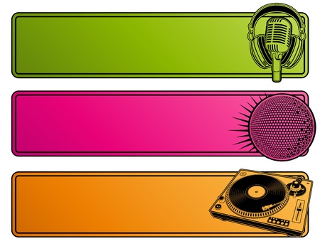 Abstract party design. Banners. Vector illustration.のイラスト素材