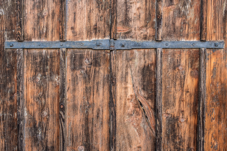 Old antique wooden door. Background and Texture for text or image.の写真素材
