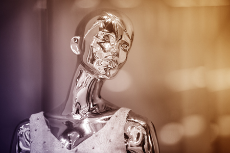 Golden mannequin womenの写真素材